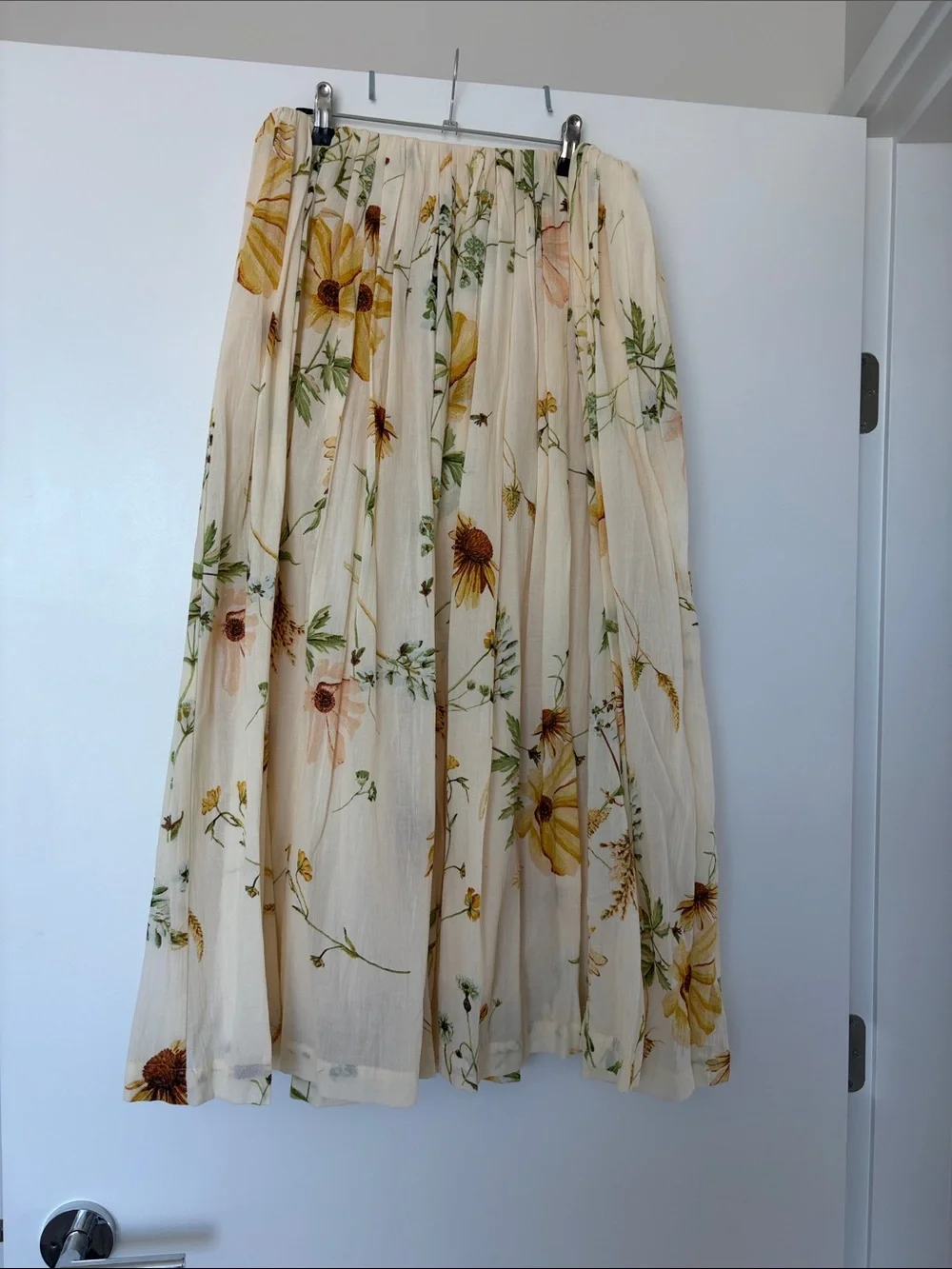 BNWT H&M wildflower sunflower floral print midi skirt and top 2 piece set - Picture 3 of 8